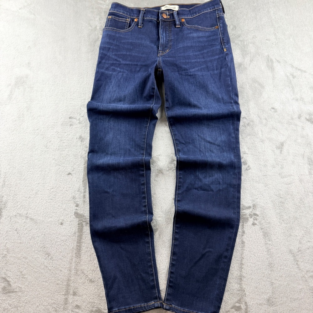 Madewell 9" High-Rise Skinny Jeans Dark Indigo Blue Women's Size 28